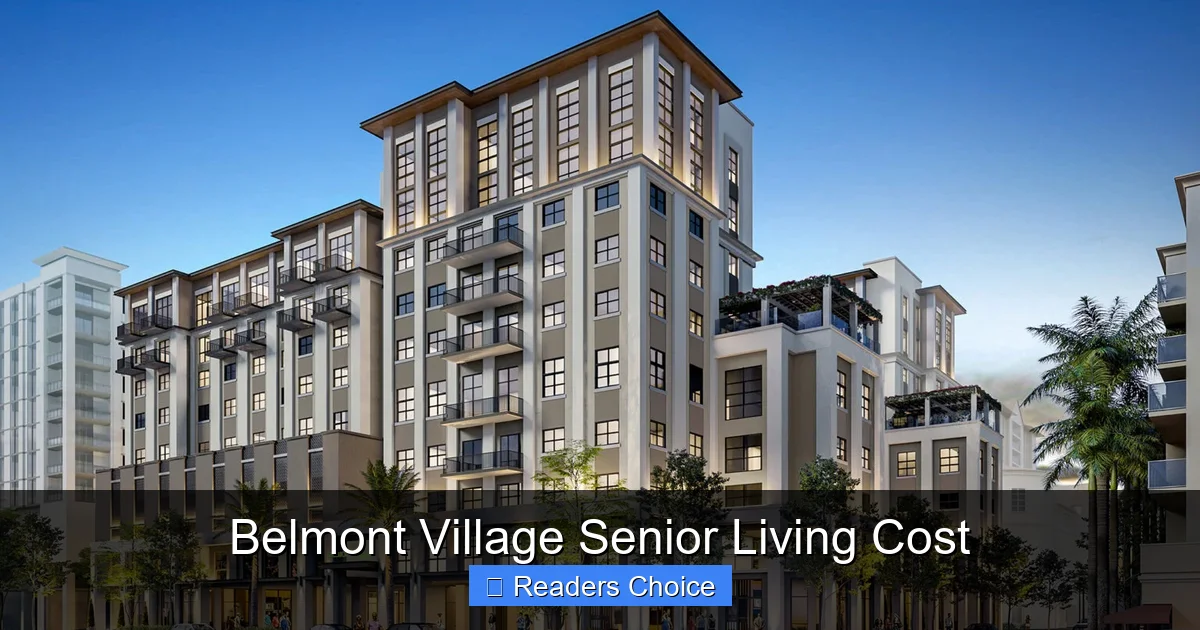 Belmont Village Senior Living Cost