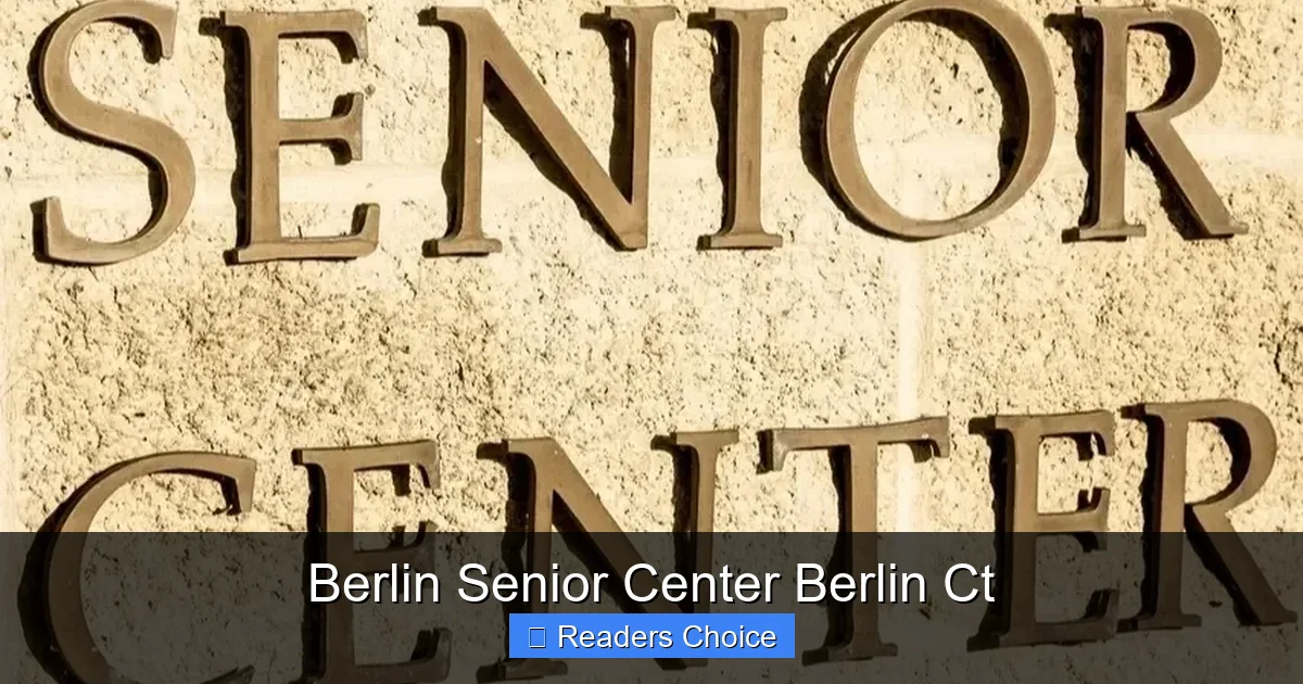 Berlin Senior Center Berlin Ct