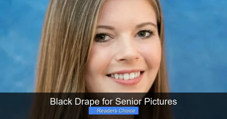 Black Drape for Senior Pictures