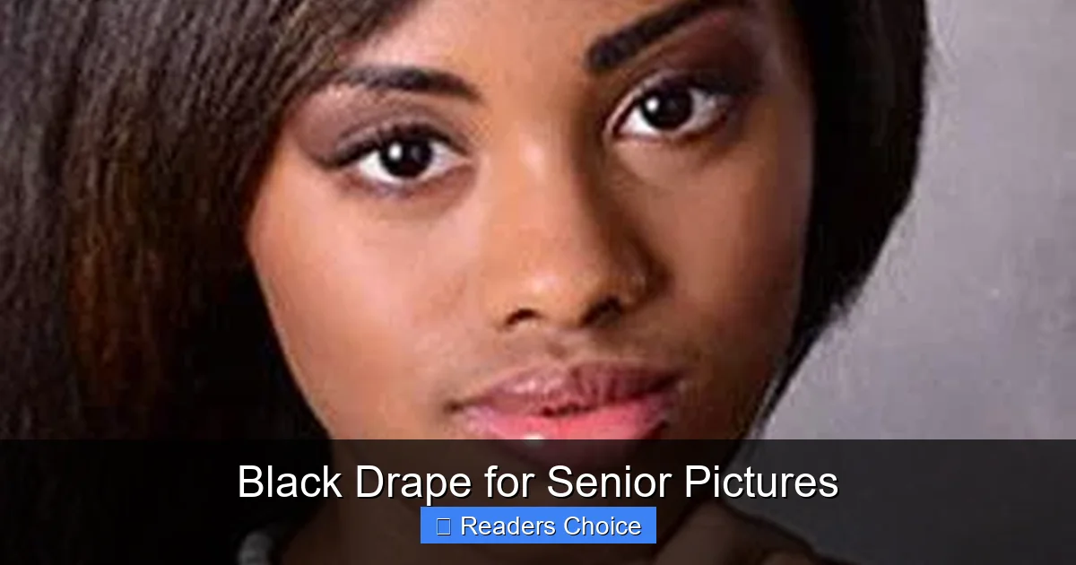Black Drape for Senior Pictures