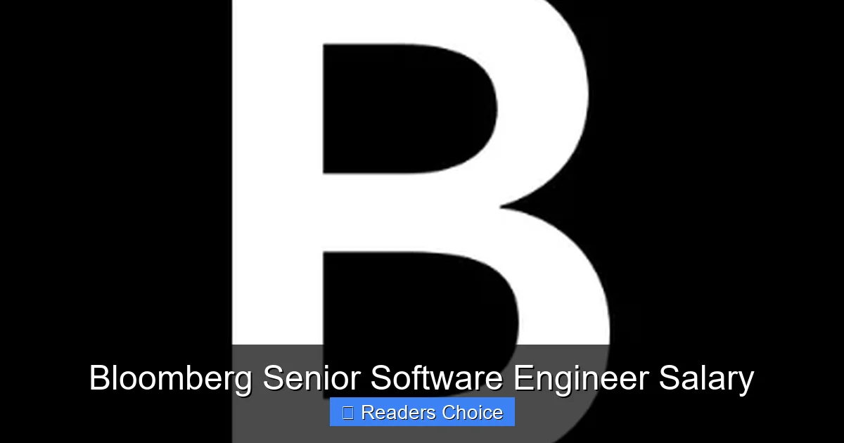 Bloomberg Senior Software Engineer Salary