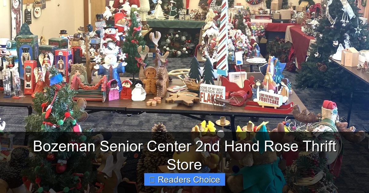 Bozeman Senior Center 2nd Hand Rose Thrift Store