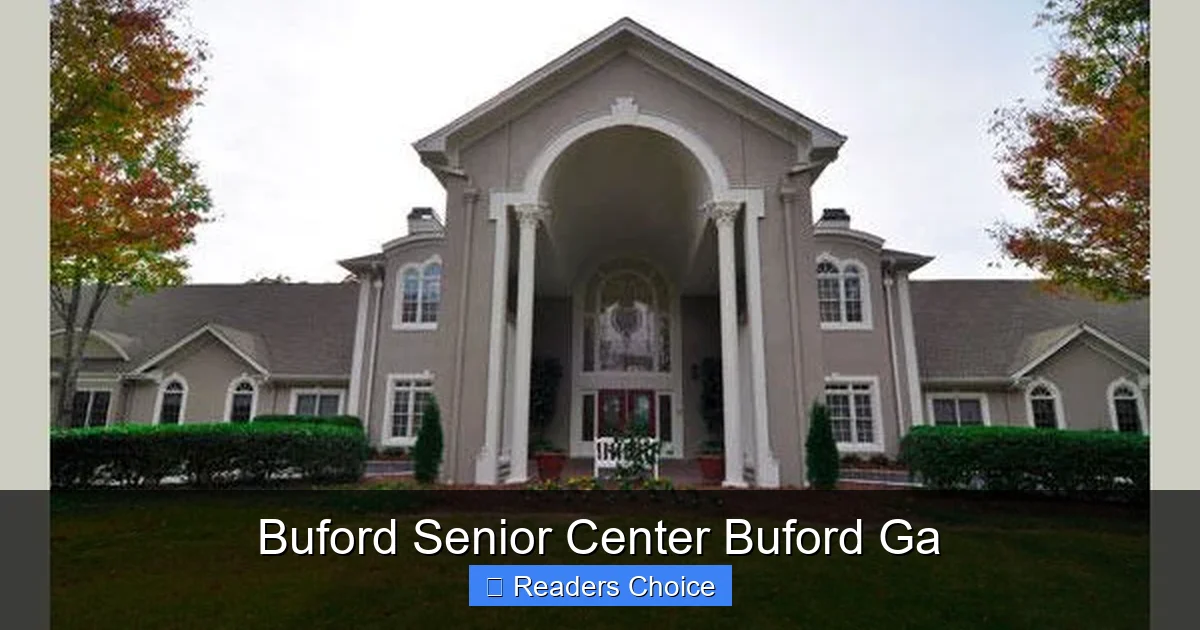Buford Senior Center Buford Ga