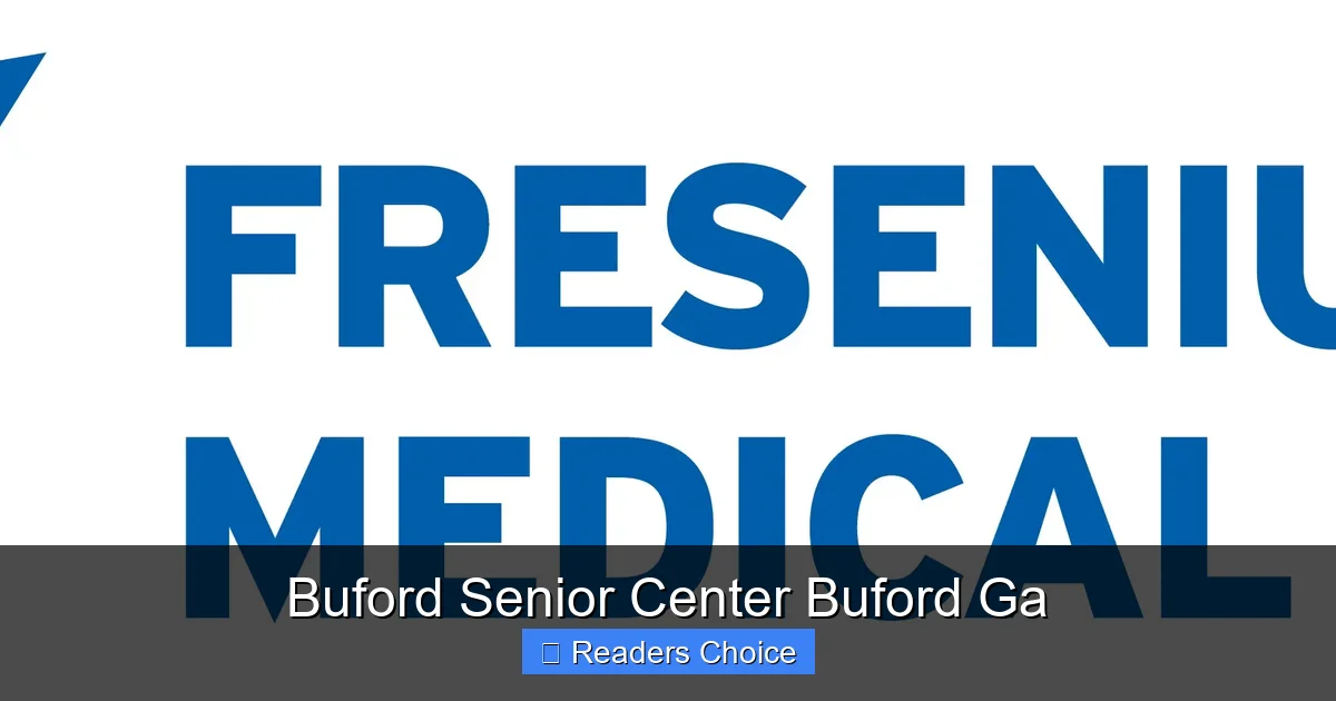 Buford Senior Center Buford Ga