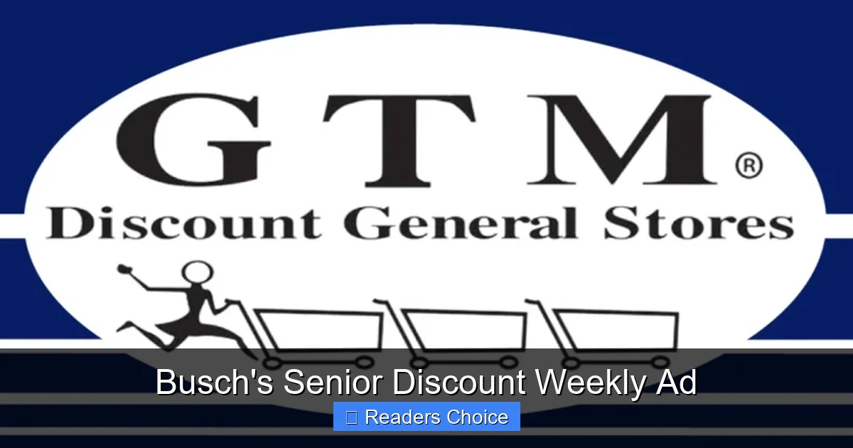 Busch's Senior Discount Weekly Ad
