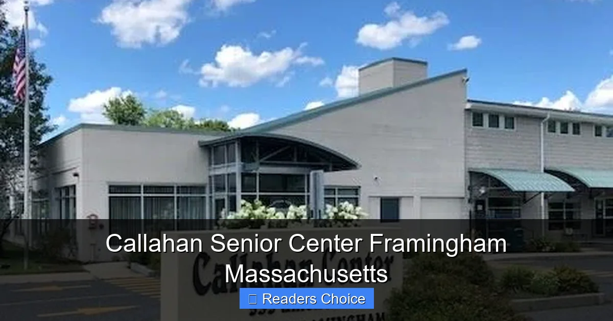 Callahan Senior Center Framingham Massachusetts