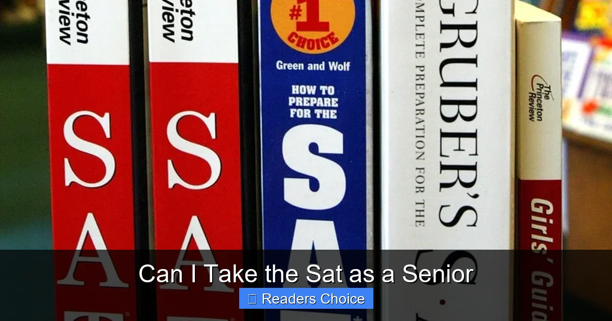 Can I Take the Sat as a Senior