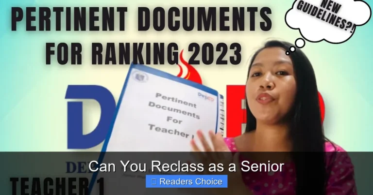 Can You Reclass as a Senior