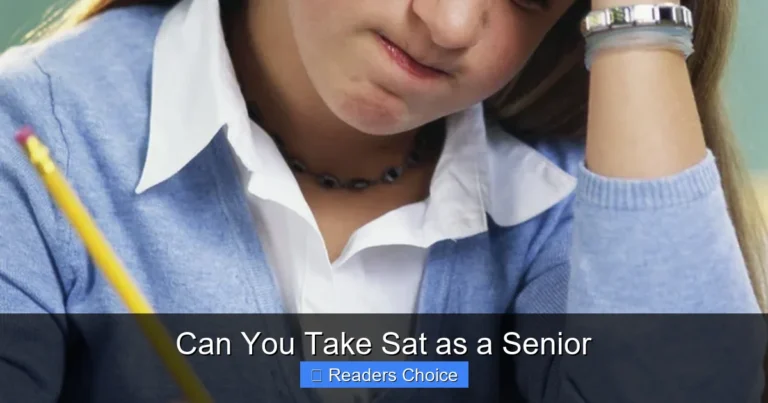 Can You Take Sat as a Senior
