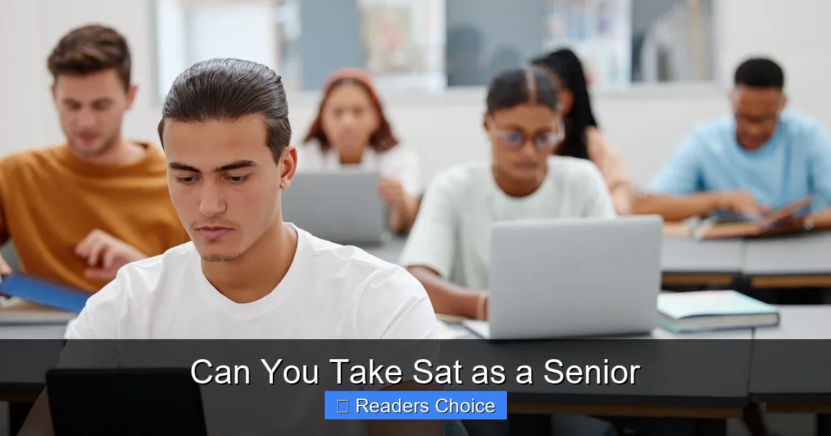 Can You Take Sat as a Senior