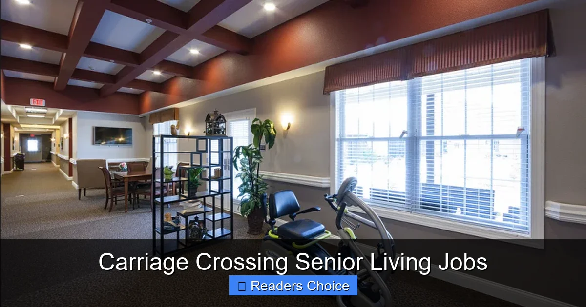 Carriage Crossing Senior Living Jobs