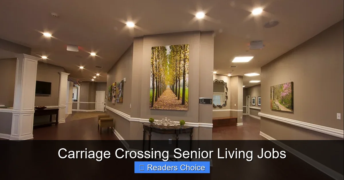 Carriage Crossing Senior Living Jobs