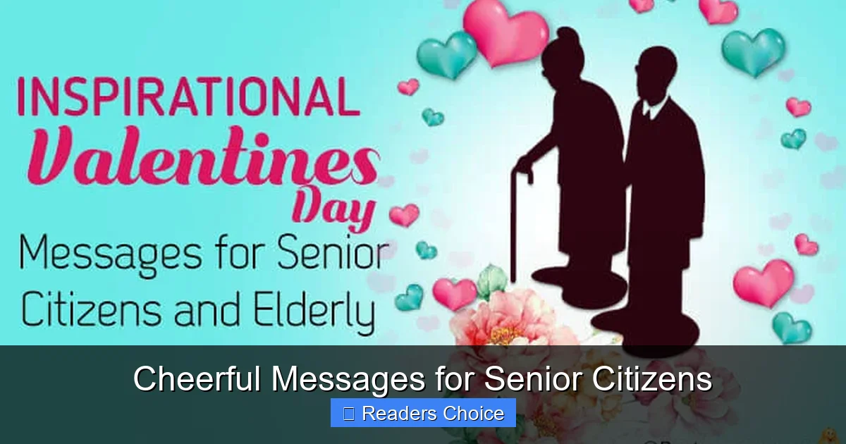 Cheerful Messages for Senior Citizens
