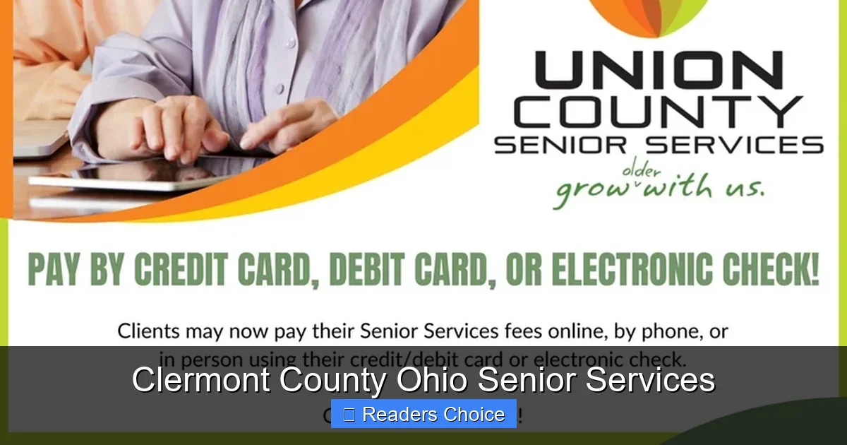 Clermont County Ohio Senior Services