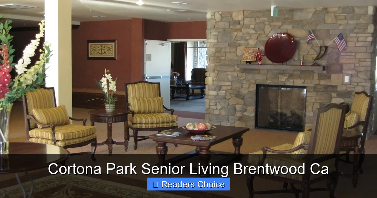 Cortona Park Senior Living Brentwood Ca