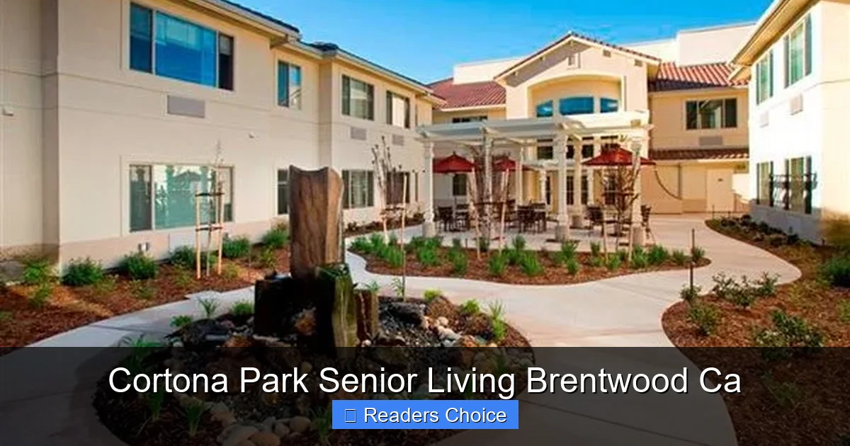 Cortona Park Senior Living Brentwood Ca
