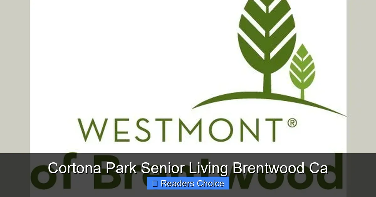 Cortona Park Senior Living Brentwood Ca