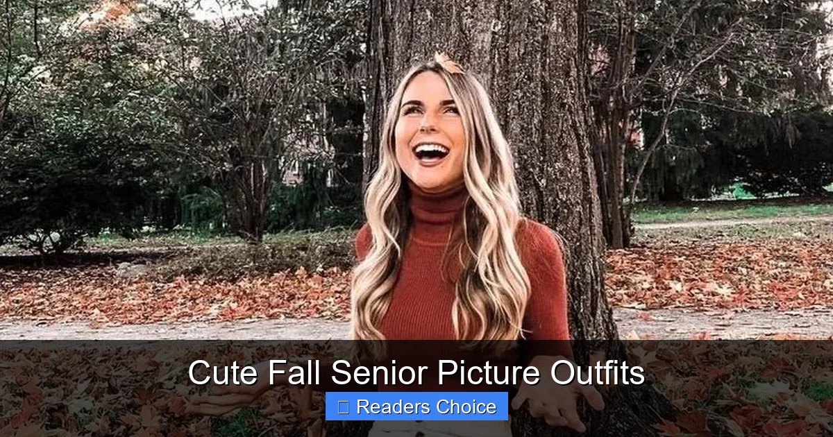 Cute Fall Senior Picture Outfits