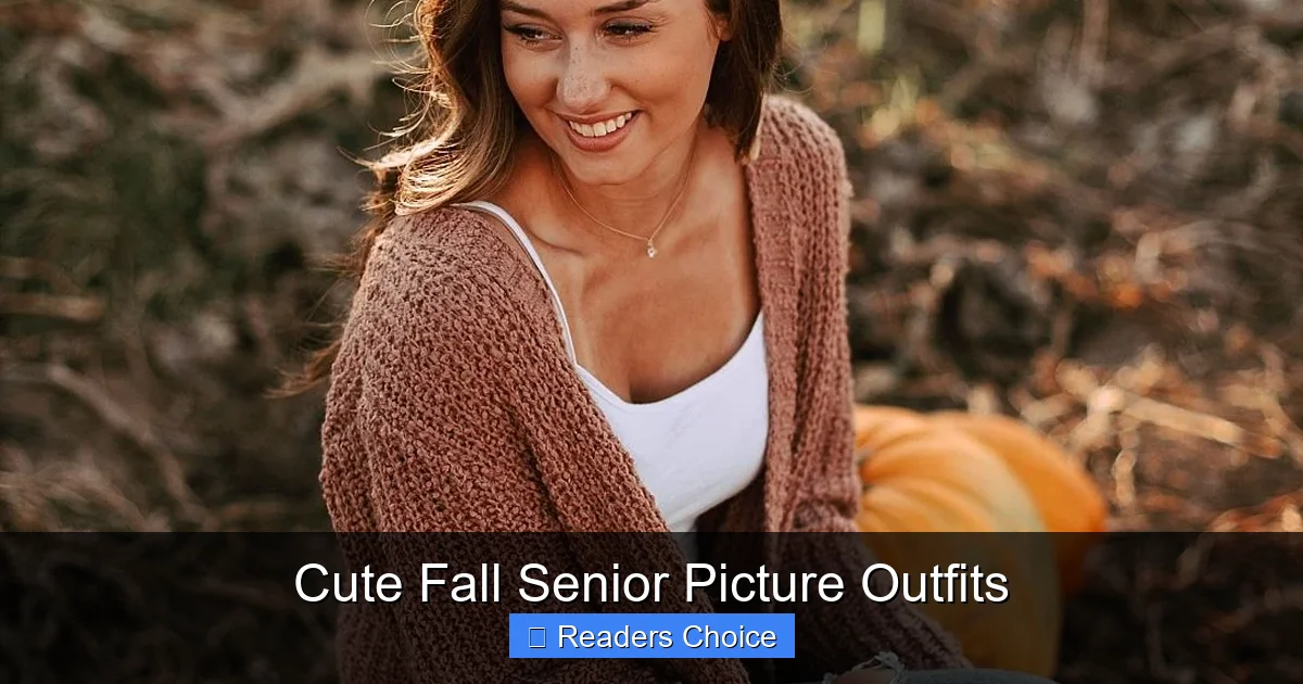 Cute Fall Senior Picture Outfits