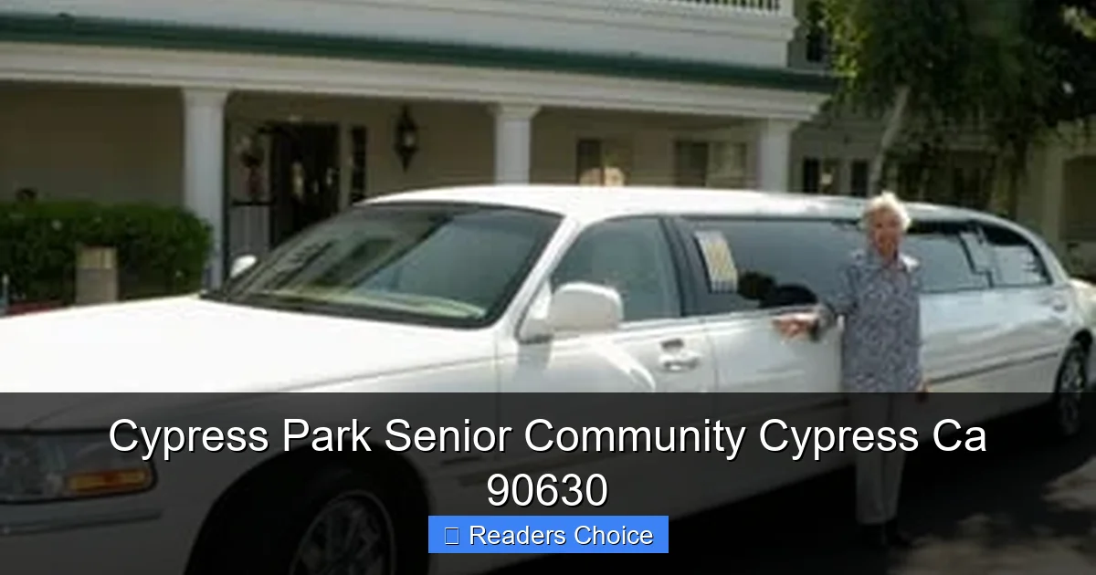 Cypress Park Senior Community Cypress Ca 90630