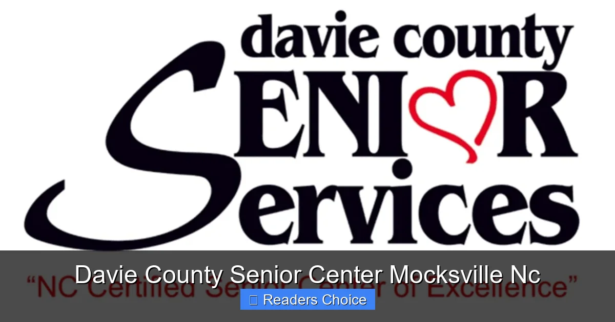 Davie County Senior Center Mocksville Nc
