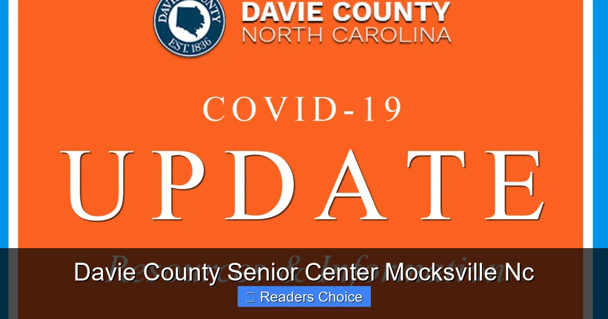 Davie County Senior Center Mocksville Nc