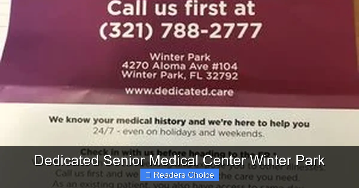 Dedicated Senior Medical Center Winter Park