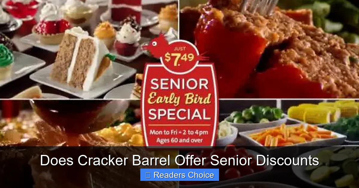 Does Cracker Barrel Give Senior Discounts