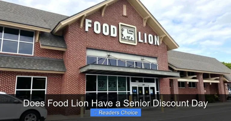 Does Food Lion Have a Senior Discount Day