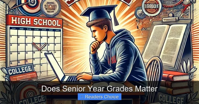 Does Senior Year Grades Matter