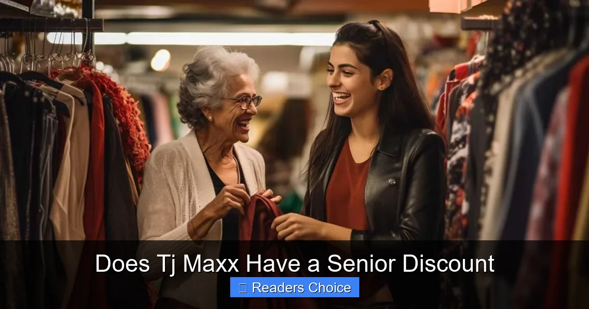 Does Tj Maxx Have a Senior Discount