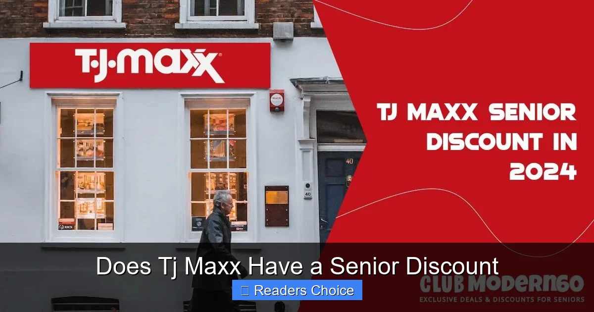 Does Tj Maxx Have a Senior Discount
