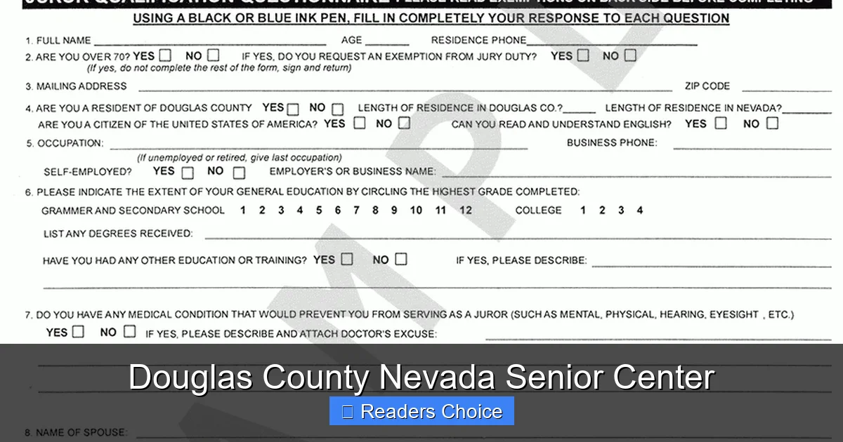 Douglas County Nevada Senior Center