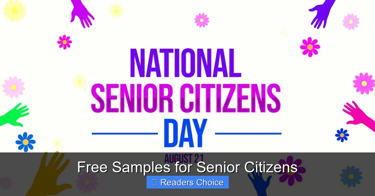 Free Samples for Senior Citizens