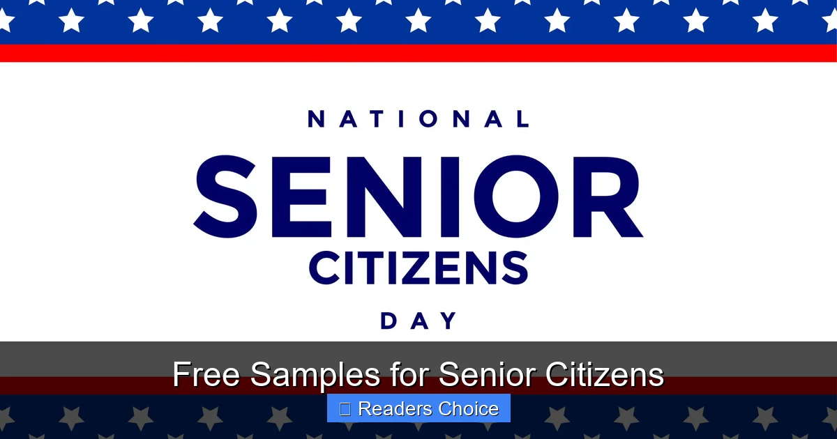 Free Samples for Senior Citizens