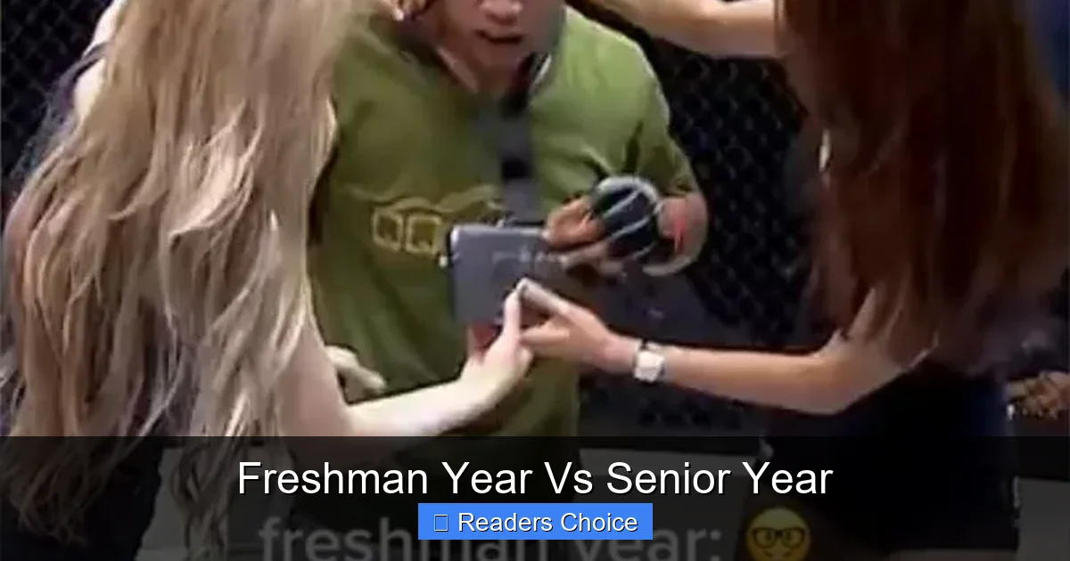 Freshman Year Vs Senior Year