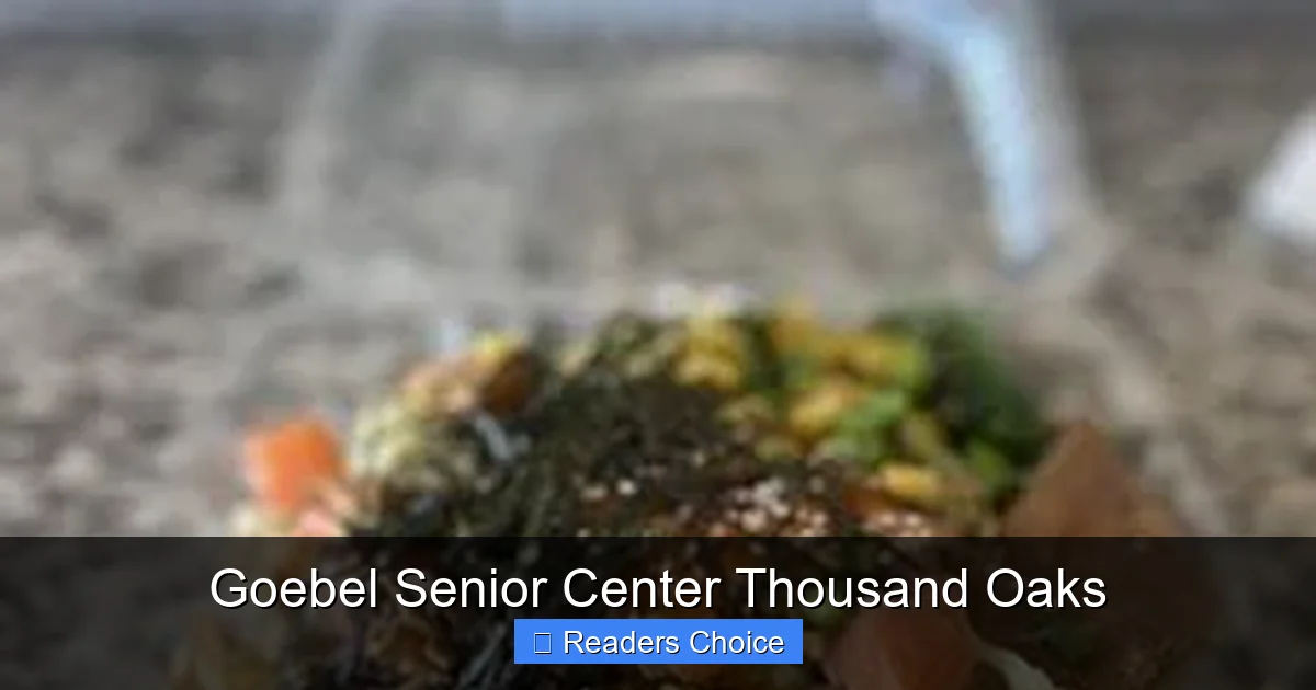 Goebel Senior Center Thousand Oaks