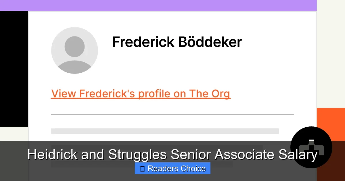 Heidrick and Struggles Senior Associate Salary
