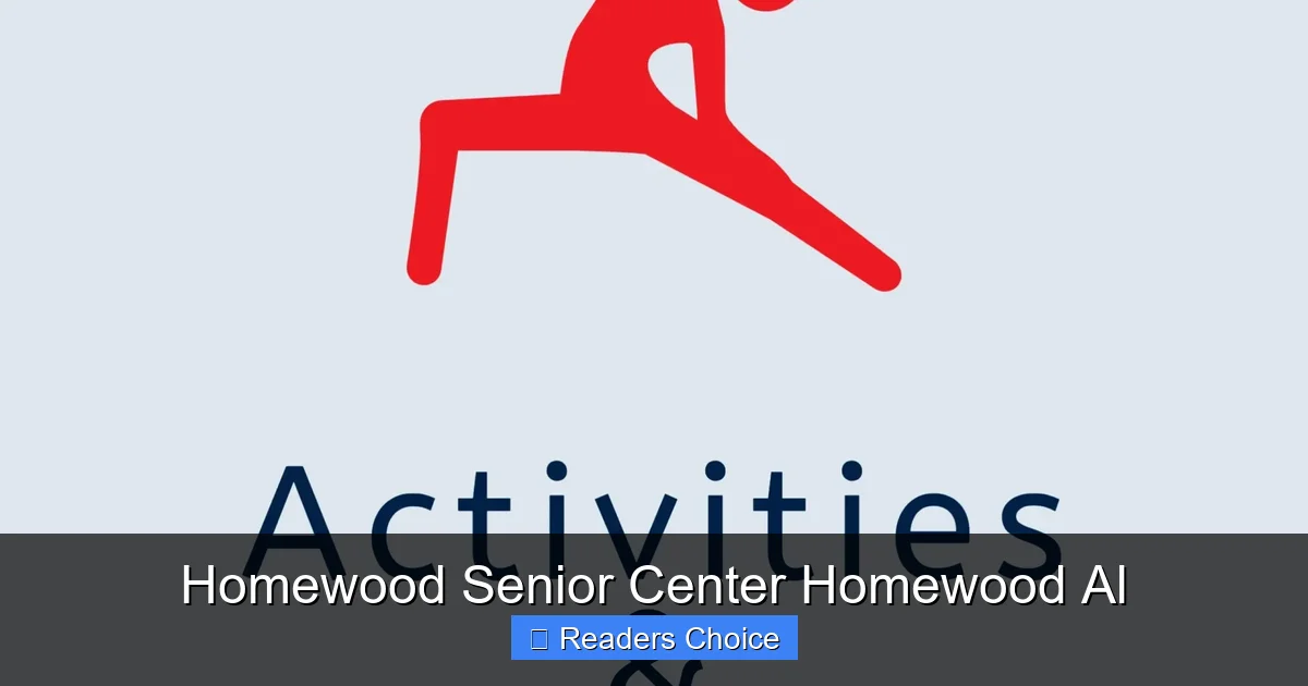 Homewood Senior Center Homewood Al