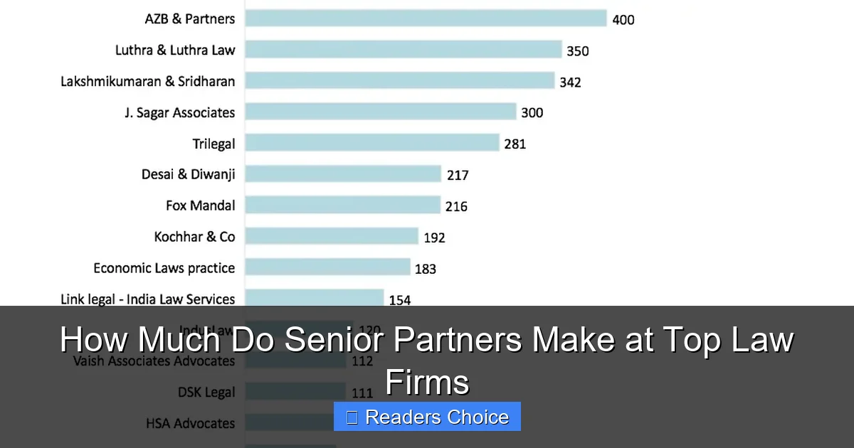 How Much Do Senior Partners Make at Top Law Firms