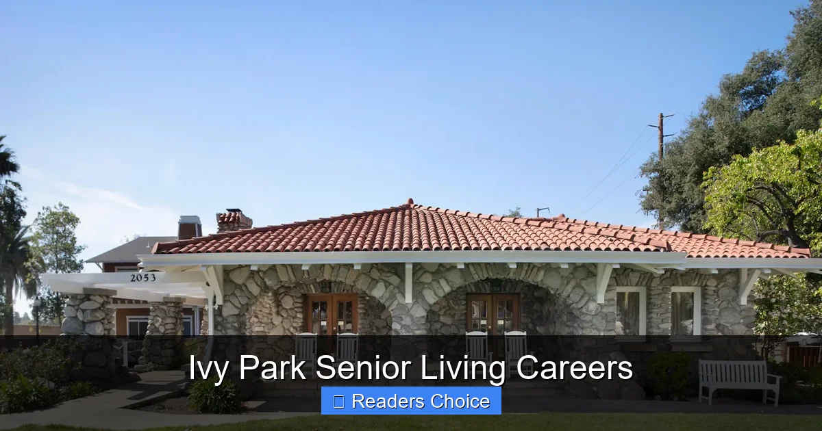 Ivy Park Senior Living Careers