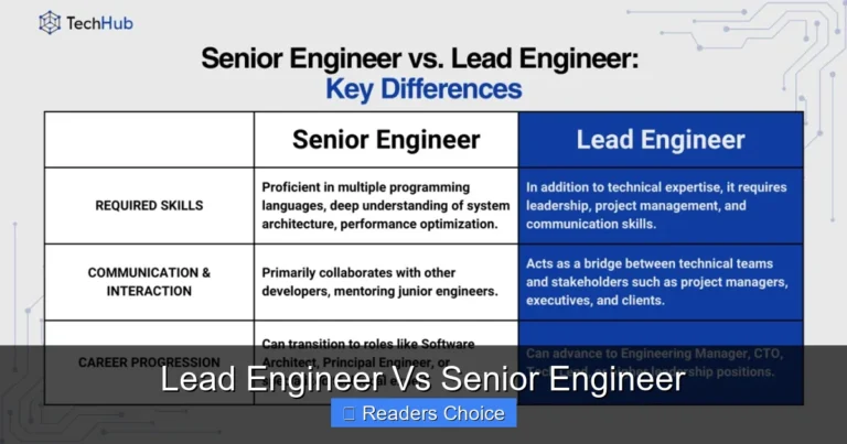 Lead Engineer Vs Senior Engineer