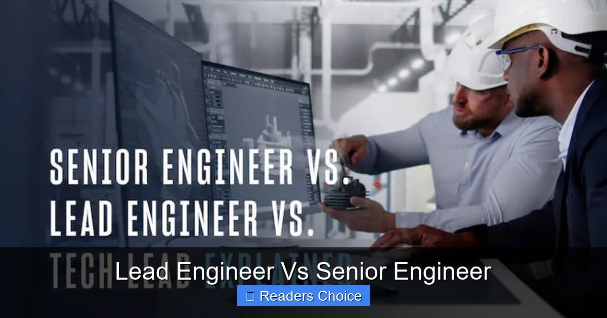 Lead Engineer Vs Senior Engineer - SeniorsProTalk