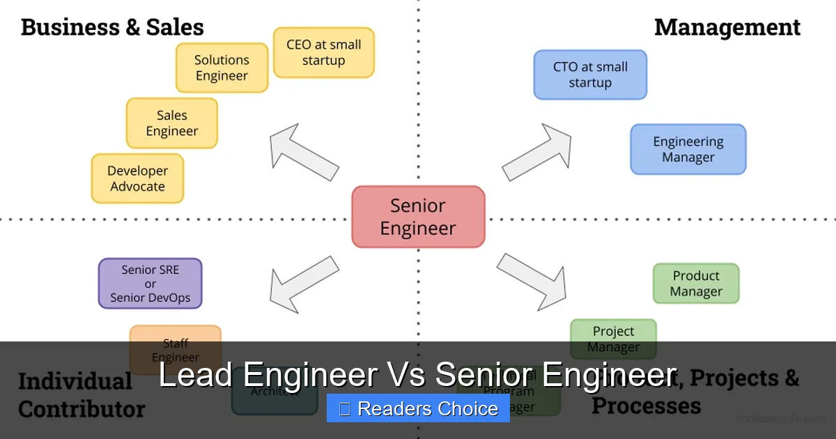 Lead Engineer Vs Senior Engineer - SeniorsProTalk