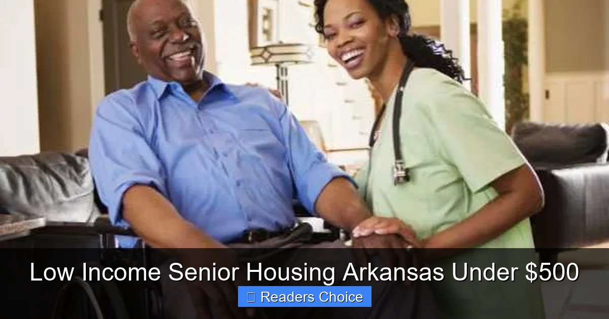 Low Income Senior Housing Arkansas Under $500
