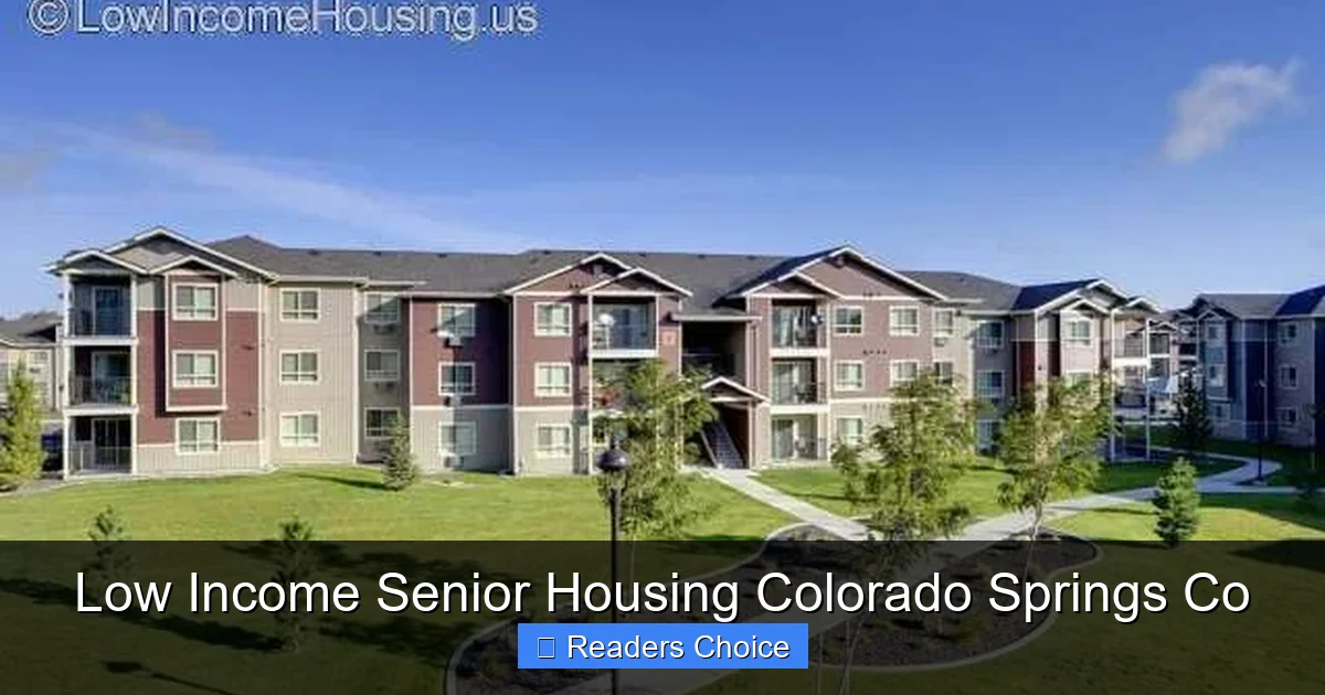 Low Income Senior Housing Colorado Springs Co