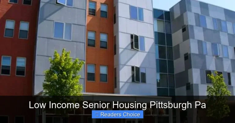 Low Income Senior Housing Pittsburgh Pa