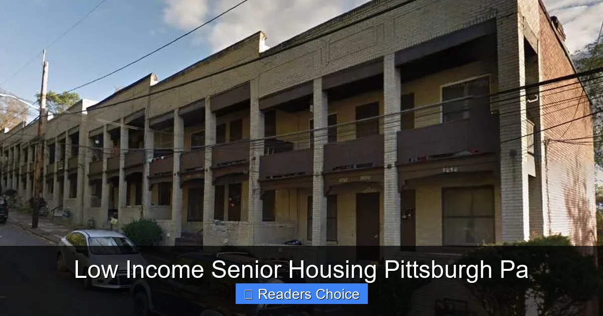 Low Income Senior Housing Pittsburgh Pa
