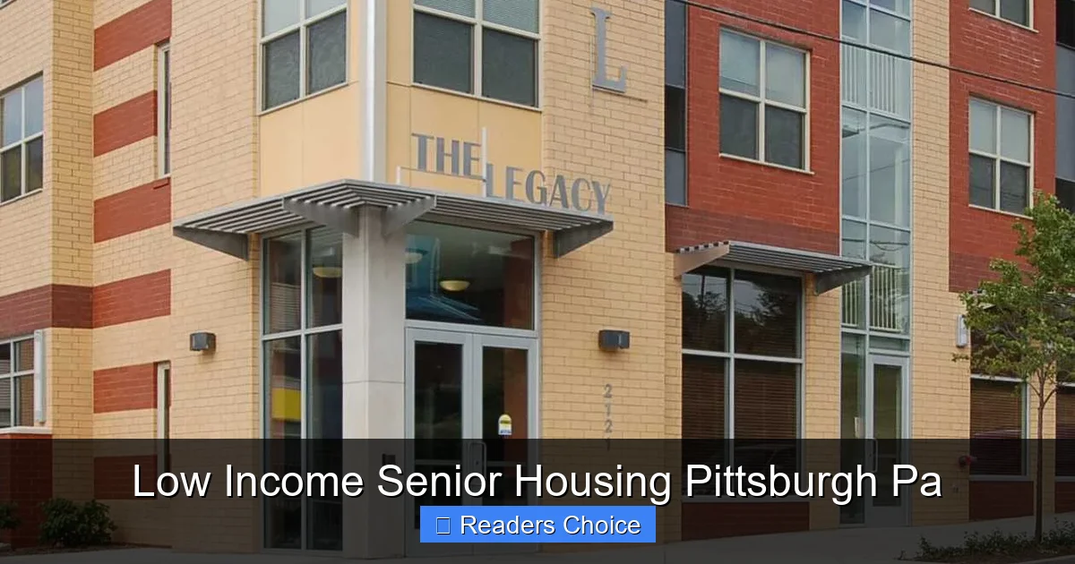 Low Income Senior Housing Pittsburgh Pa