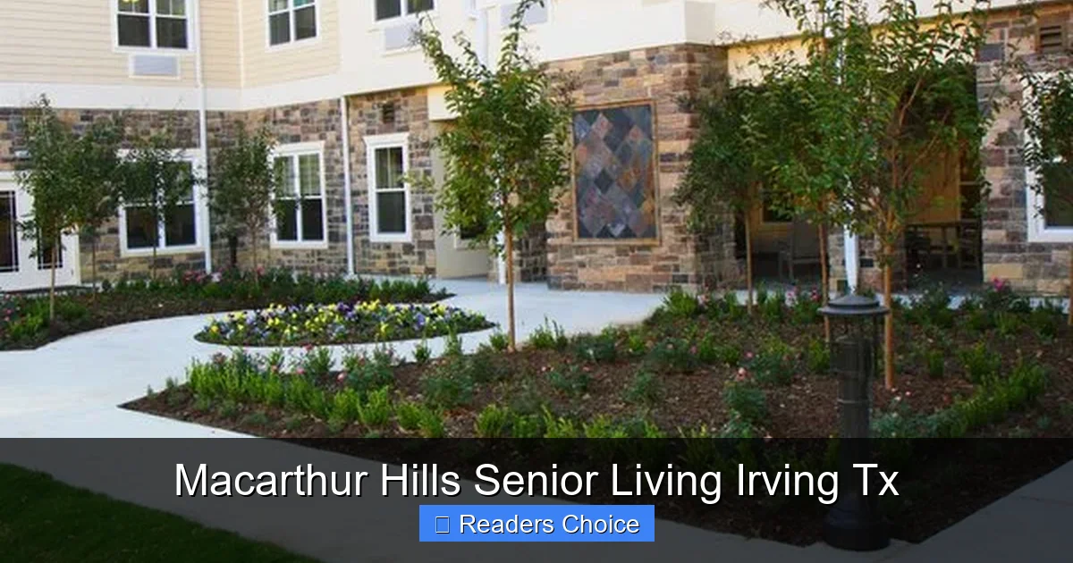 Macarthur Hills Senior Living Irving Tx